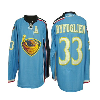 Supply Atlanta Thrashers 33 Dustin Byfuglien Blue NHL Hockey Jesey Online With A Patch